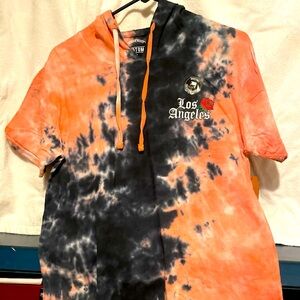 Dikotomy Tye Dye Short Sleeve Hoodie